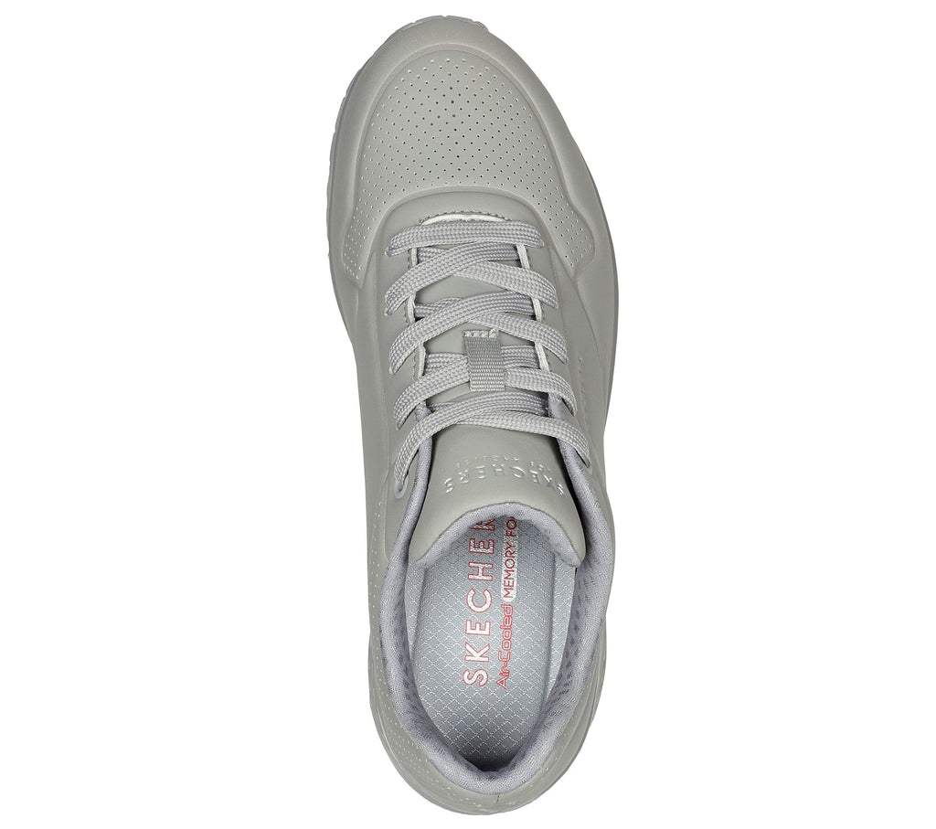Grey Womens Uno Sneaker, Skechers