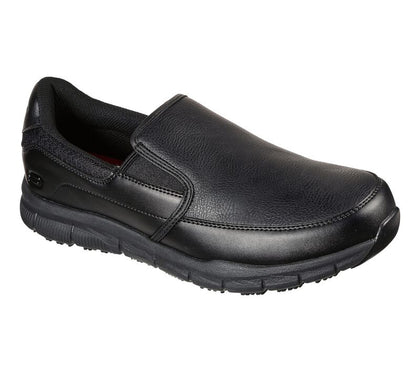 SKECHERS MEN'S  Work Relaxed Fit: Nampa SR #77157 Wide BLK