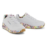 Skechers Women Loving love SKECHERS Street Uno Shoes - 155506-White