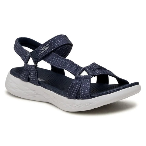 Skechers Women's Casual Comfort Touch Fastening Sandals 15316 NAVY